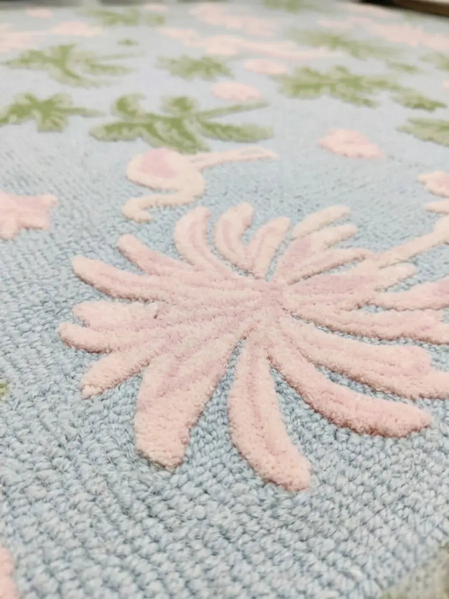 AR-008 | Floral Bird Hand-Tufted Rug My Store