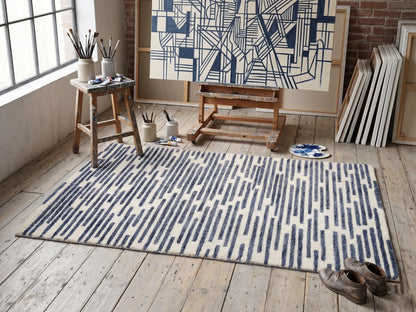 AR-016 | Linear Abstract Hand-Tufted Rug My Store