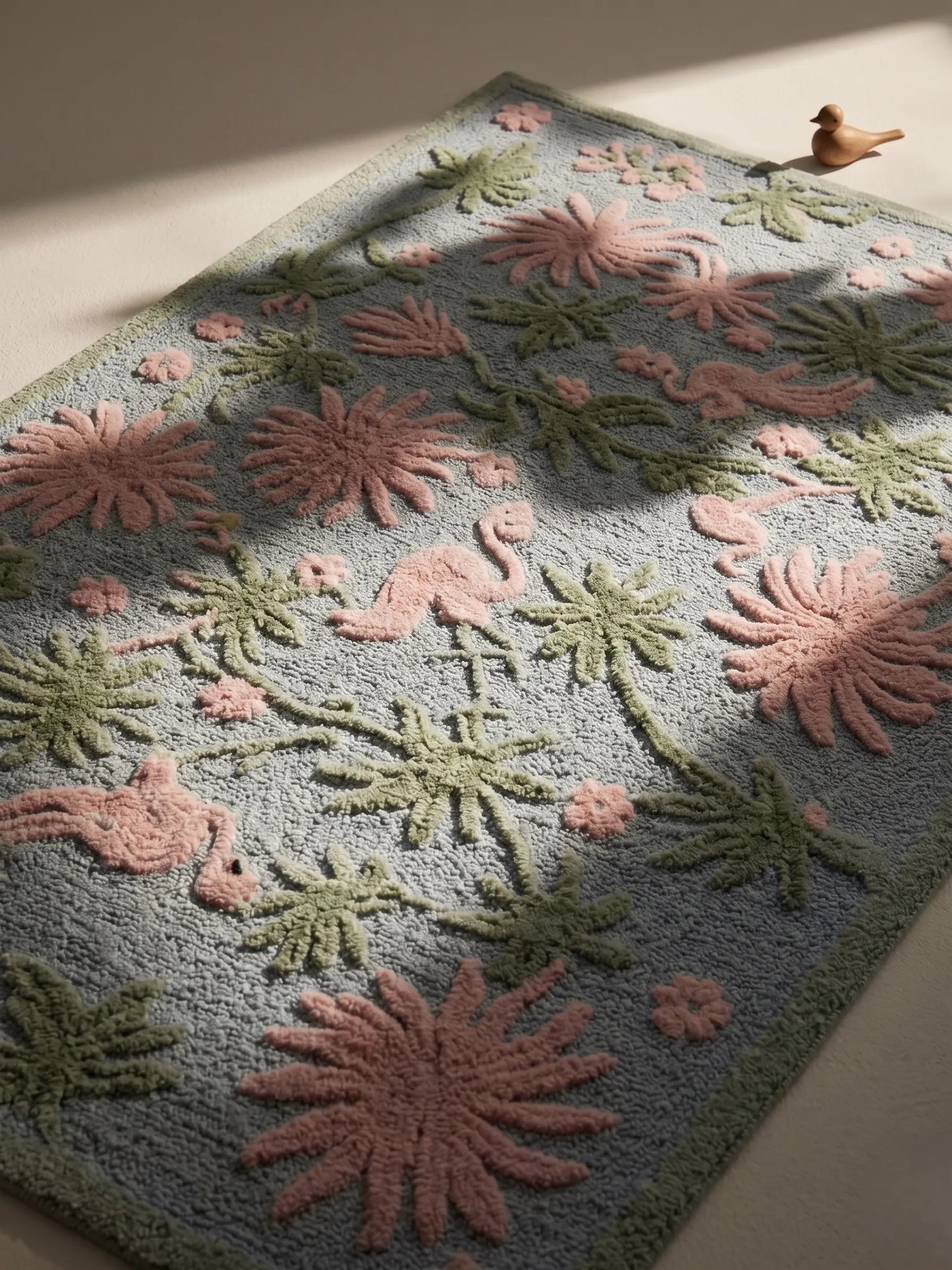 AR-008 | Floral Bird Hand-Tufted Rug My Store