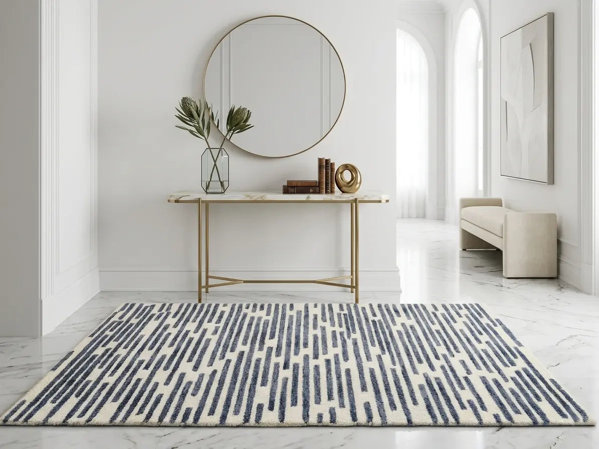 AR-016 | Linear Abstract Hand-Tufted Rug My Store