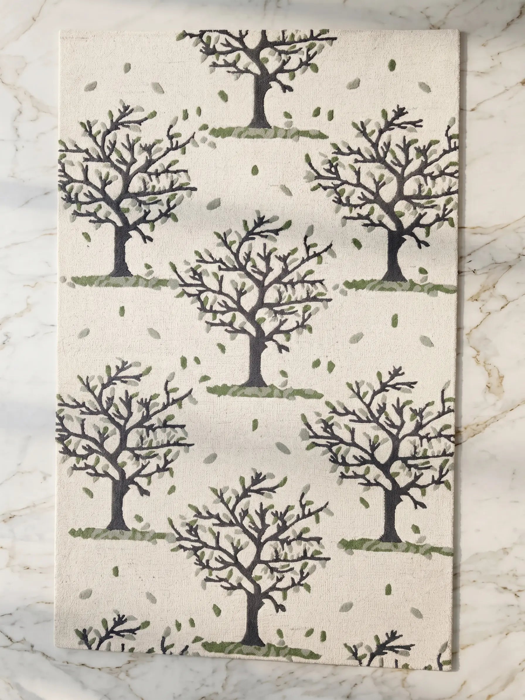 AR-009 | Tree Pattern Hand-Tufted Rug My Store