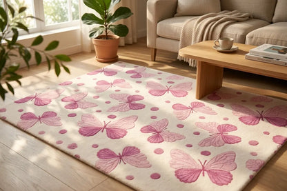 AR-002 | Butterfly Pattern Hand-Tufted Rug My Store