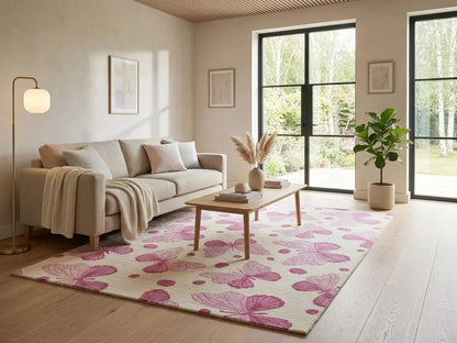 AR-002 | Butterfly Pattern Hand-Tufted Rug My Store