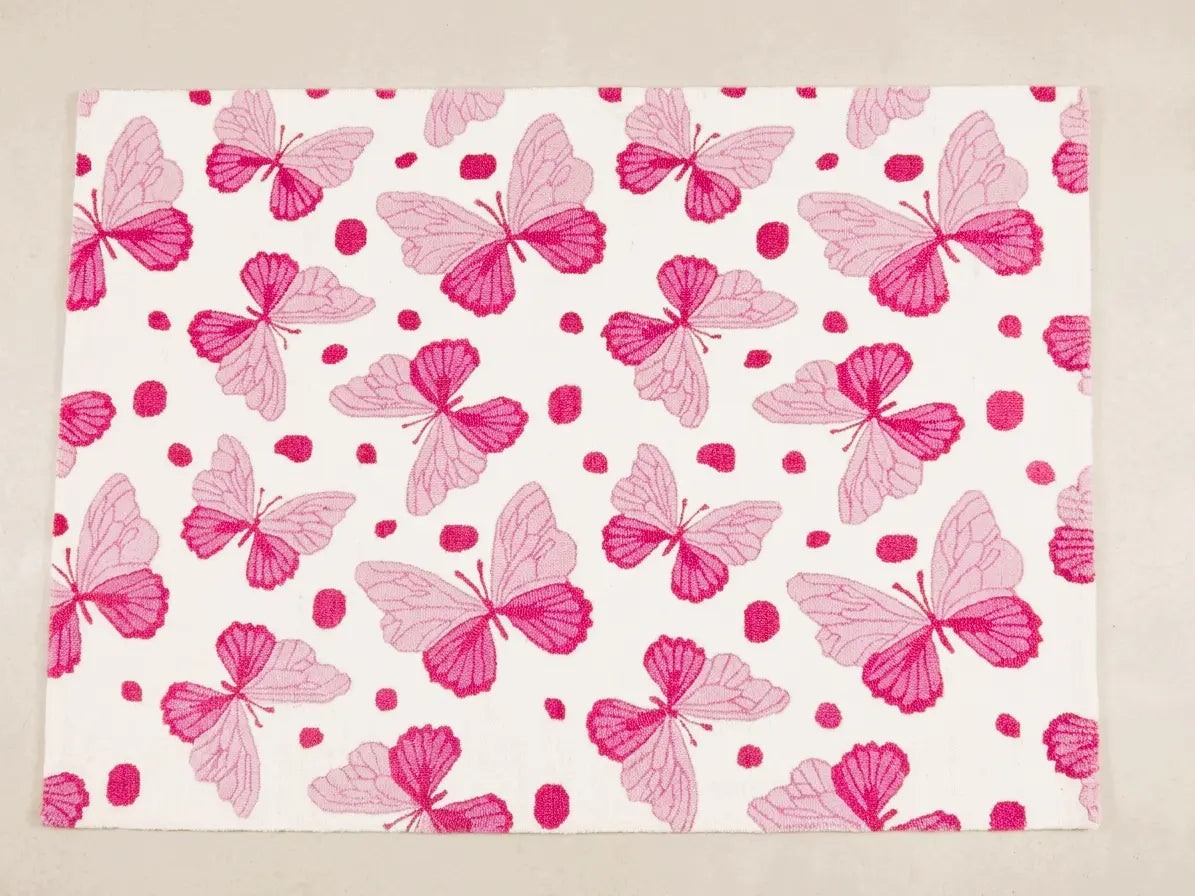 AR-002 | Butterfly Pattern Hand-Tufted Rug My Store