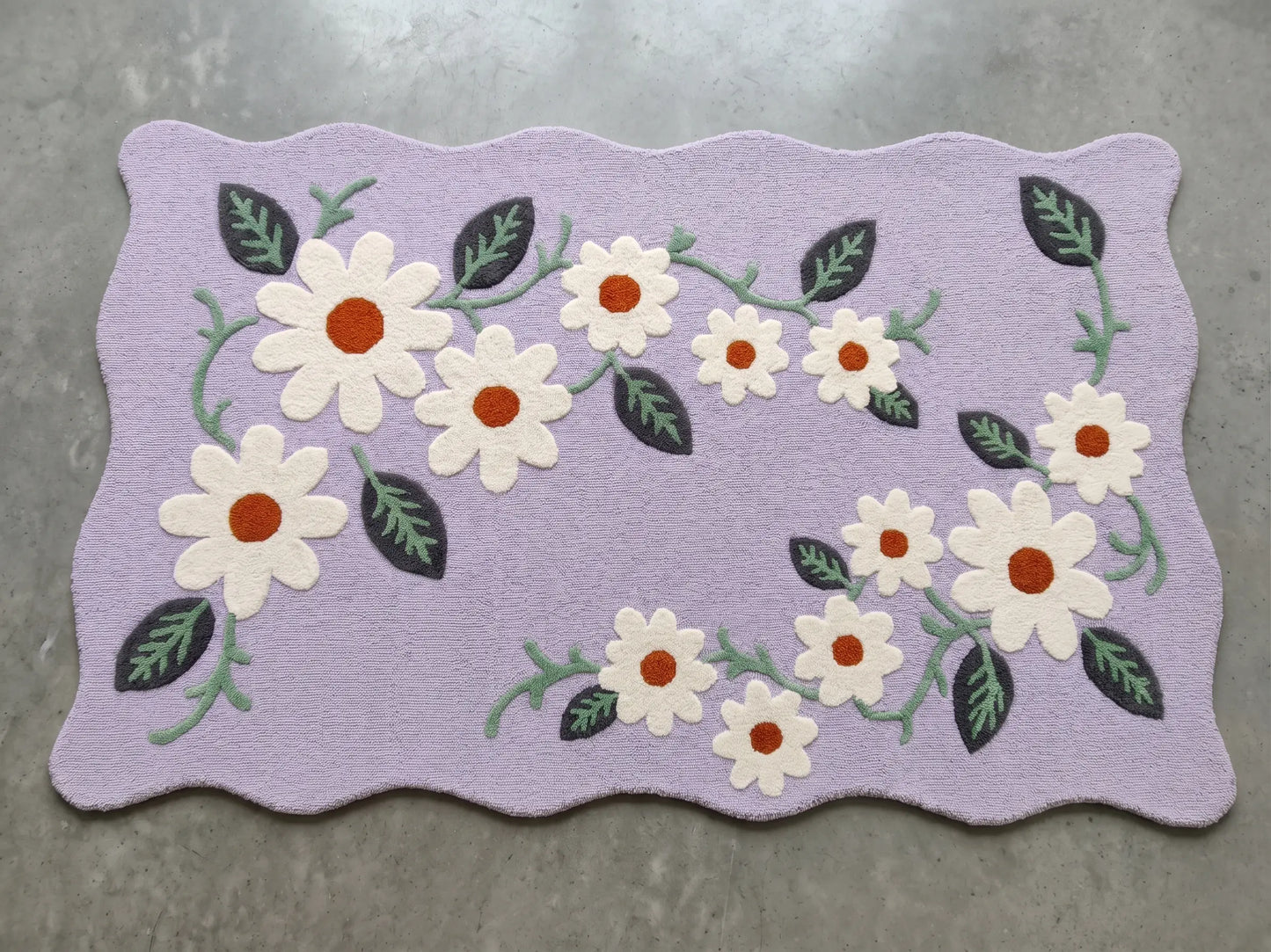 AR-015 | Daisy Floral Hand-Tufted Rug My Store