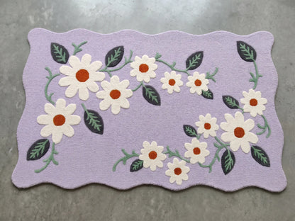 AR-015 | Daisy Floral Hand-Tufted Rug My Store