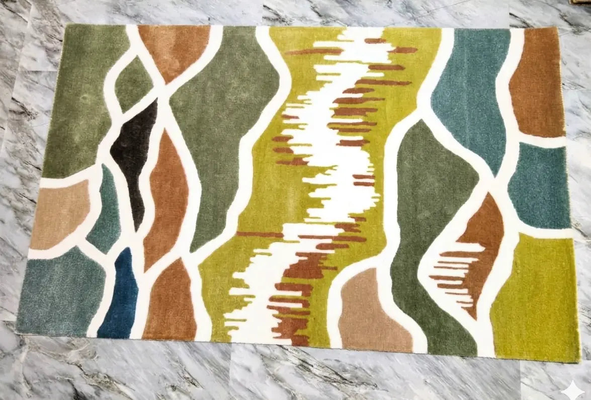 AR-005 | Abstract Modern Hand-Tufted Rug My Store