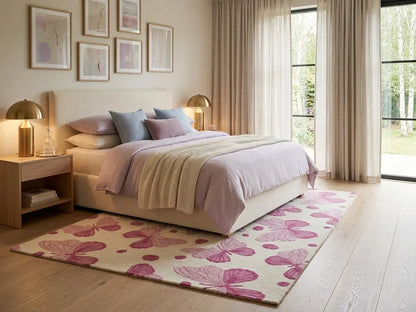 AR-002 | Butterfly Pattern Hand-Tufted Rug My Store