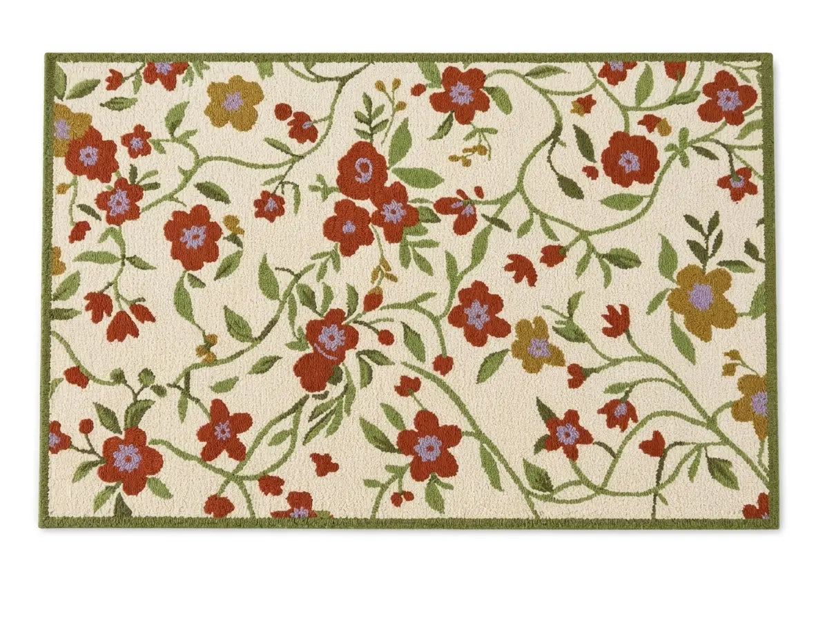 AR-004 | Floral Vine Hand-Tufted Rug My Store