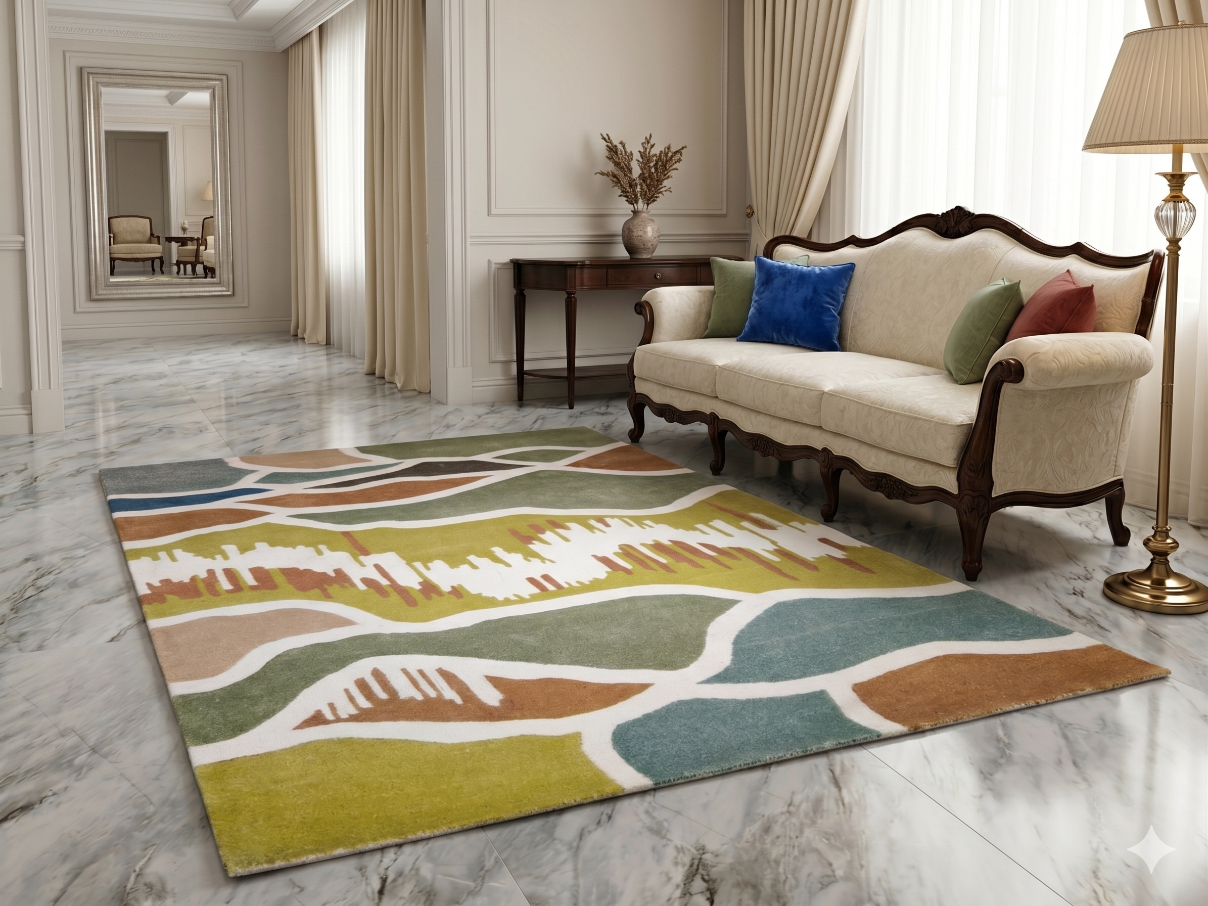 AR-005 | Abstract Modern Hand-Tufted Rug