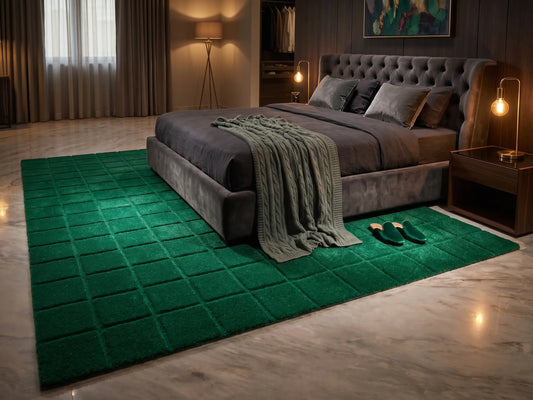 AR-017 | Textured Grid Hand-Tufted Rug My Store