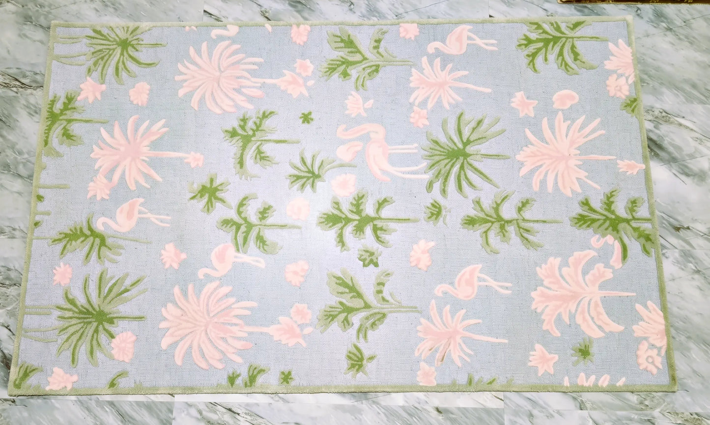 AR-008 | Floral Bird Hand-Tufted Rug My Store