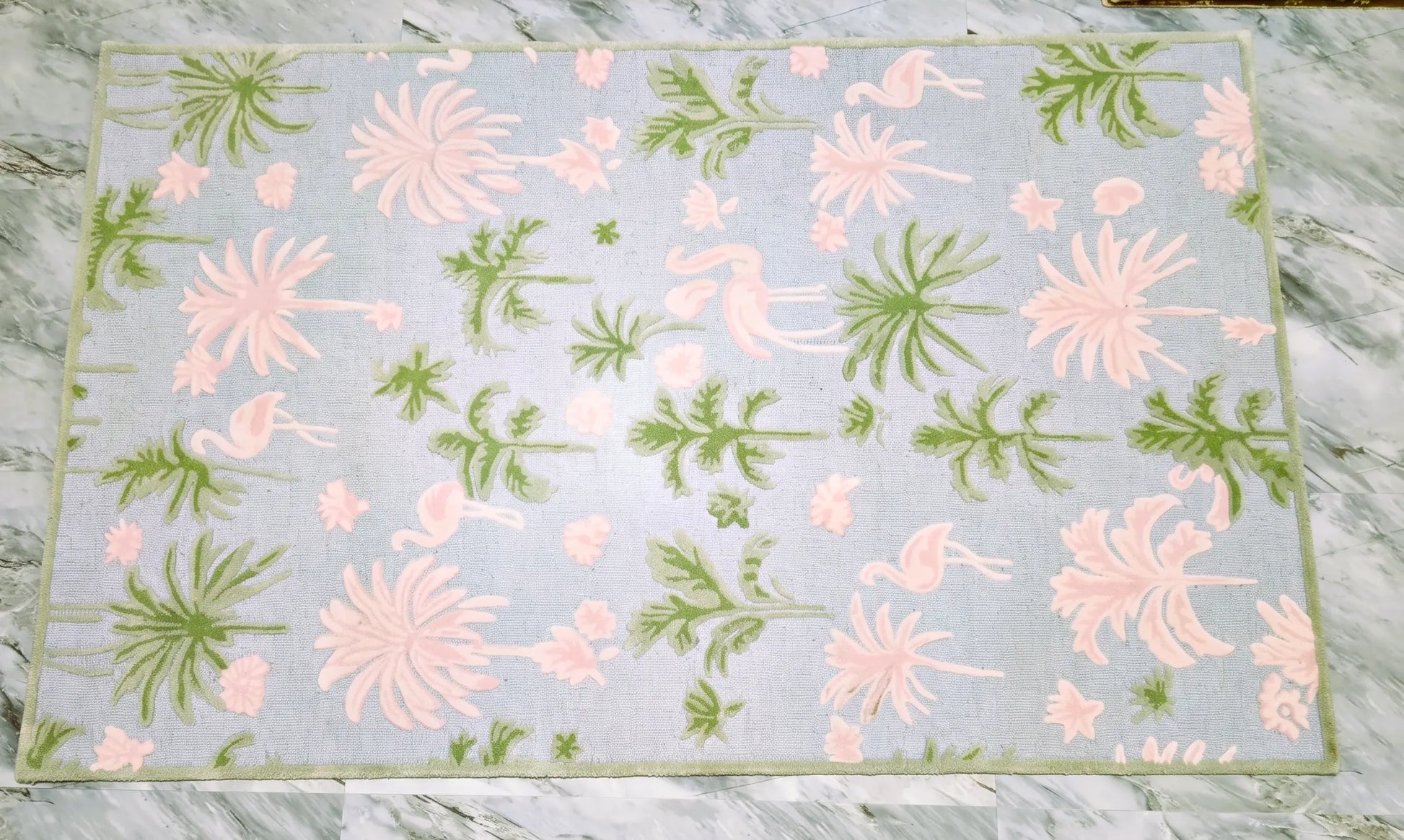 AR-008 | Floral Bird Hand-Tufted Rug My Store
