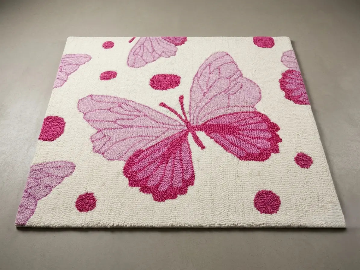 AR-002 | Butterfly Pattern Hand-Tufted Rug My Store