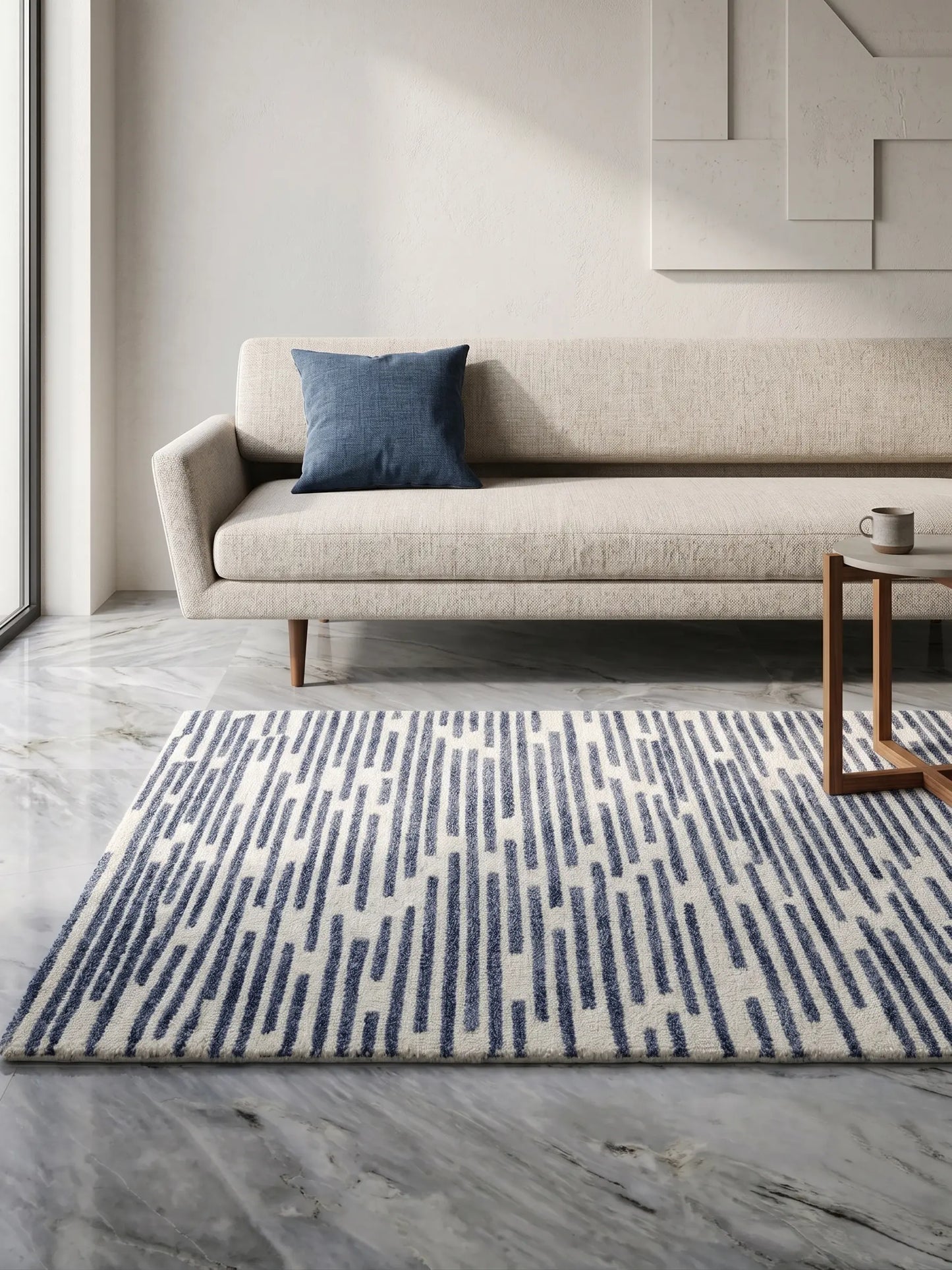 AR-016 | Linear Abstract Hand-Tufted Rug My Store