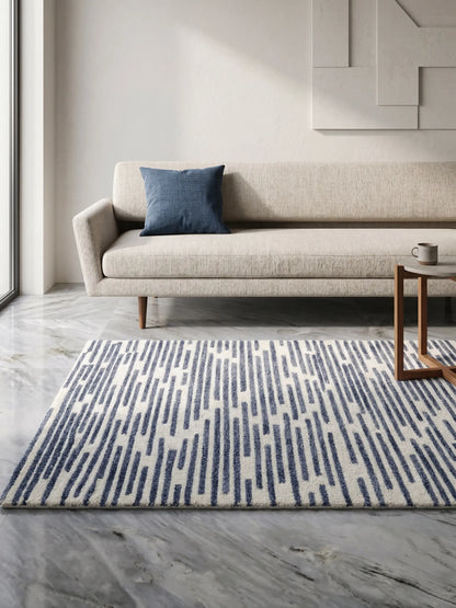 AR-016 | Linear Abstract Hand-Tufted Rug My Store