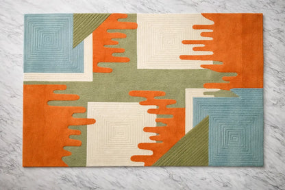 AR-001 | Modern Abstract Hand-Tufted Rug A1 Habitatco