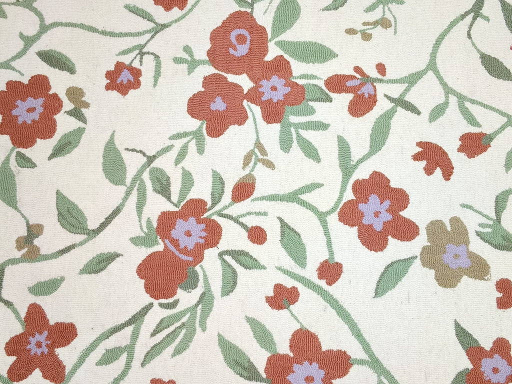 AR-004 | Floral Vine Hand-Tufted Rug