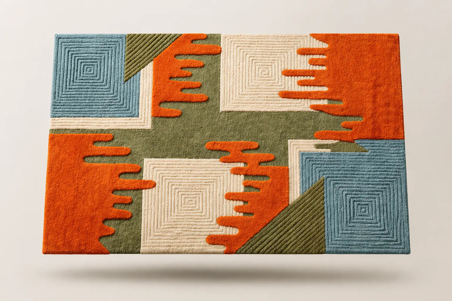 AR-001 | Modern Abstract Hand-Tufted Rug A1 Habitatco