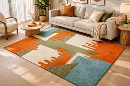 AR-001 | Modern Abstract Hand-Tufted Rug A1 Habitatco