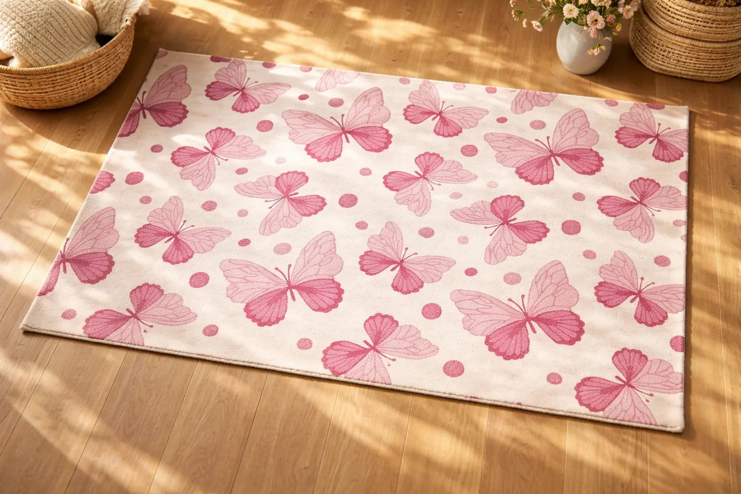 AR-002 | Butterfly Pattern Hand-Tufted Rug My Store