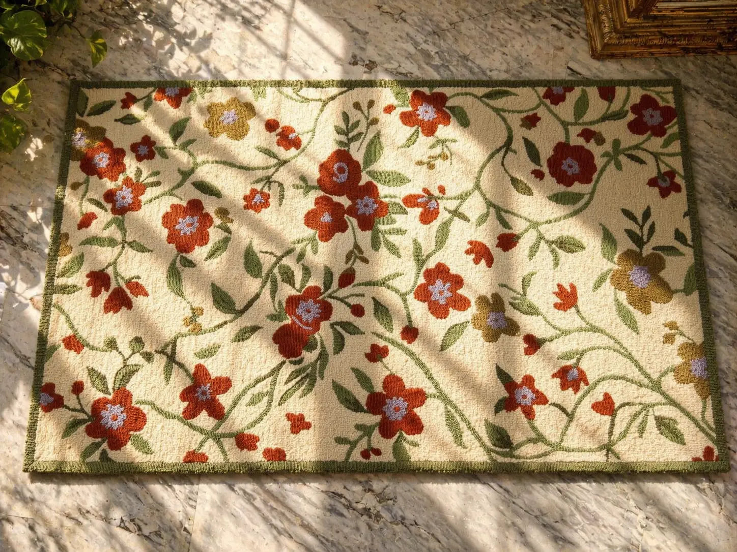 AR-004 | Floral Vine Hand-Tufted Rug My Store