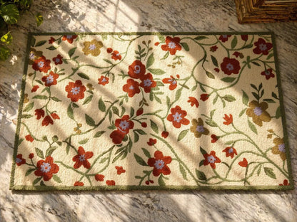 AR-004 | Floral Vine Hand-Tufted Rug My Store