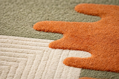 AR-001 | Modern Abstract Hand-Tufted Rug A1 Habitatco