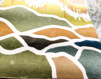 AR-005 | Abstract Modern Hand-Tufted Rug My Store