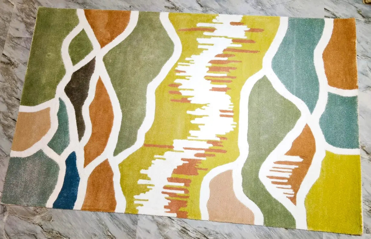 AR-005 | Abstract Modern Hand-Tufted Rug My Store