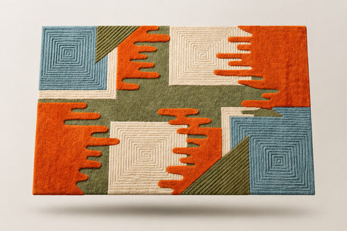 AR-001 | Modern Abstract Hand-Tufted Rug