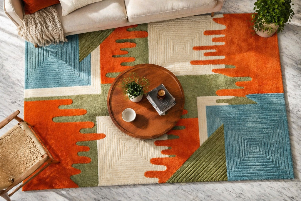 AR-001 | Modern Abstract Hand-Tufted Rug